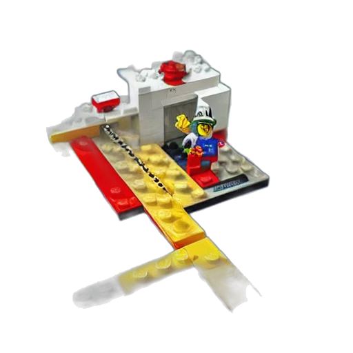 robot, jewelry, weapon, staff, 3d render, lego, set, mario transparent PNG cut-out