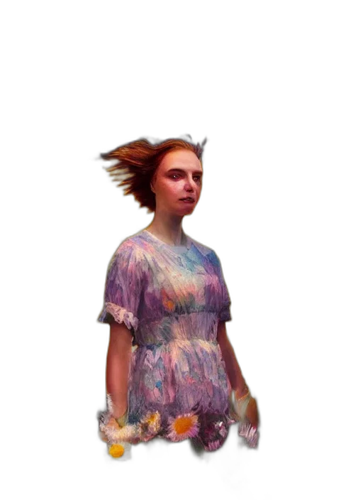 dress, hair, creature, face transparent PNG cut-out