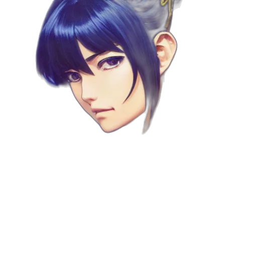 face, mask, crown, hair transparent PNG cut-out