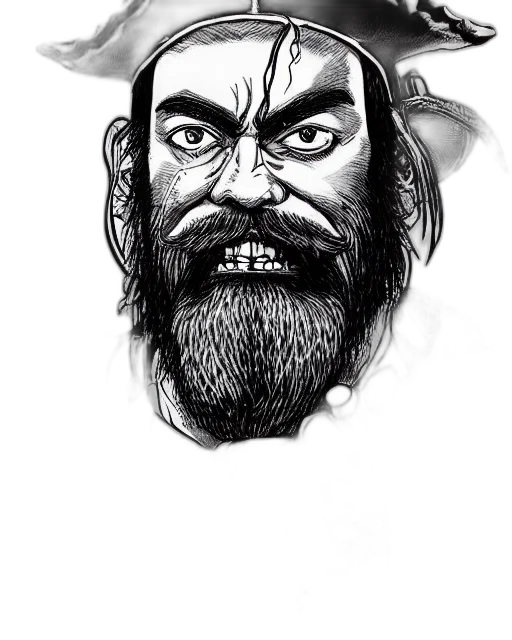 face, mask, creature, comic book art transparent PNG cut-out