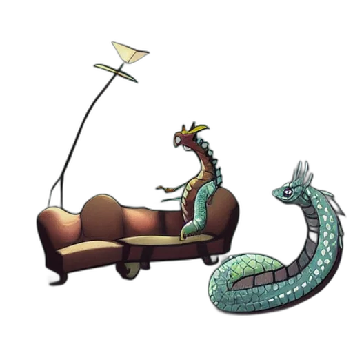 dragon, furniture, staff, crown, concept art, pixel art, fantasy art, 3d render transparent PNG cut-out