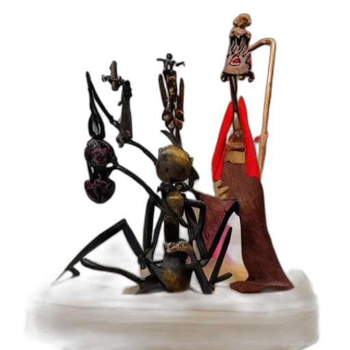 staff, concept art, 3d render, fantasy art, outer space, dark, cartoon, occult transparent PNG cut-out