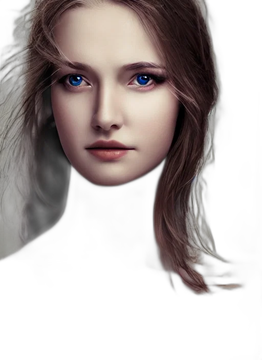 face, robot, hair, mask transparent PNG cut-out