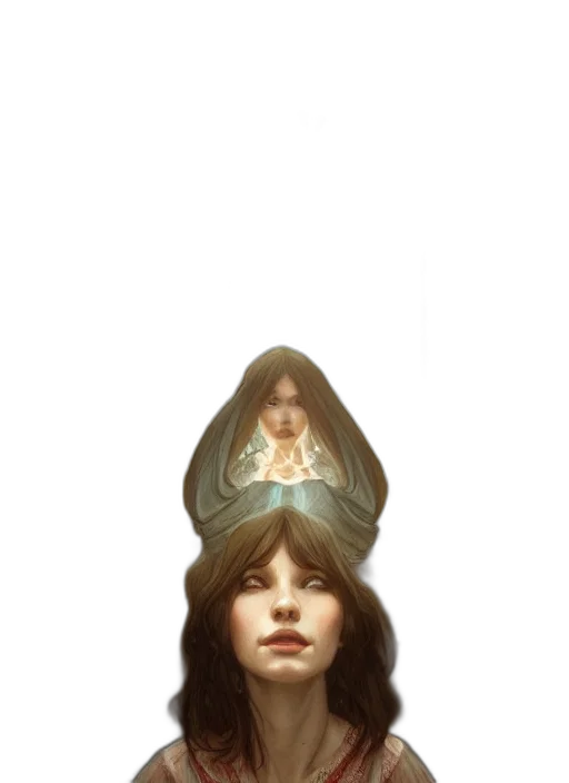 crown, hat, face, mask, concept art, fantasy art, photorealistic, comic book art transparent PNG cut-out