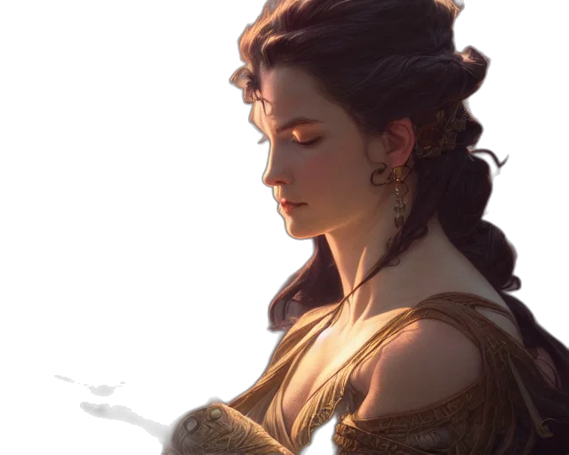 crown, dress, jewelry, sword, fantasy art, concept art, photorealistic, comic book art transparent PNG cut-out