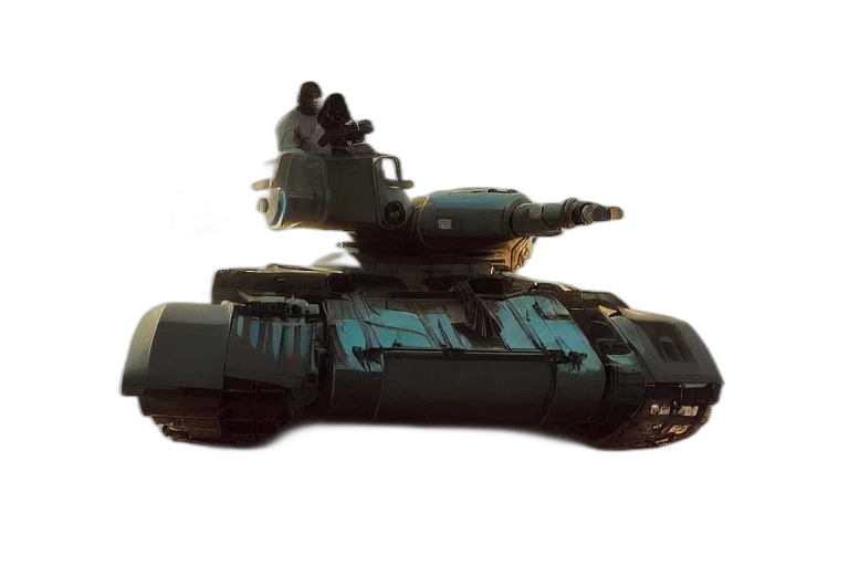 car, weapon, robot, 3d render transparent PNG cut-out