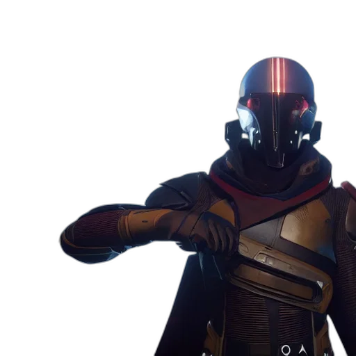 mask, sword, jacket, weapon, concept art, cyberpunk, outer space, dark transparent PNG cut-out