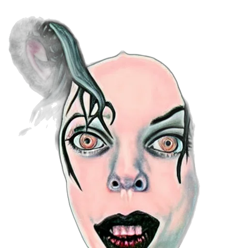 mask, creature, face, hair transparent PNG cut-out
