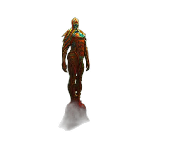 robot, creature, staff, mask transparent PNG cut-out