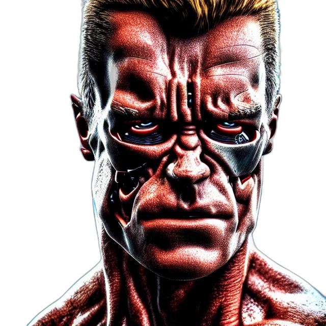 face, mask, comic book art, photorealistic, concept art, cyberpunk, terminator, steroids transparent PNG cut-out