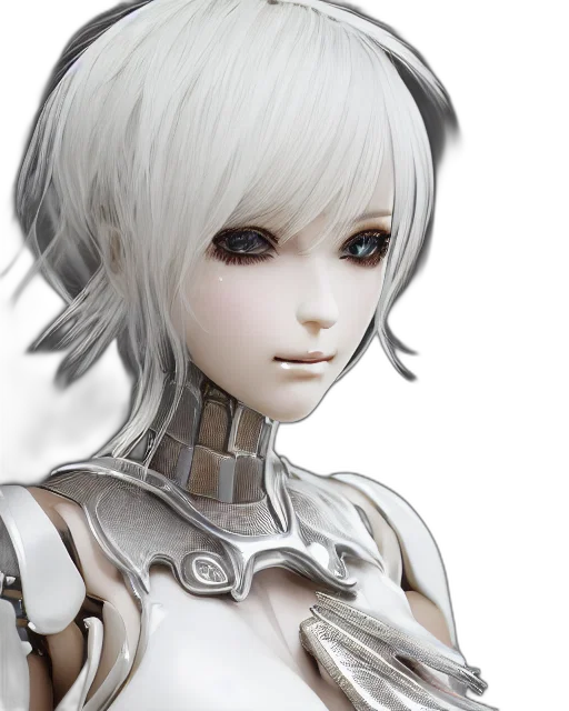 robot, face, 3d render, fantasy art, concept art, photorealistic, monochrome, hyper transparent PNG cut-out