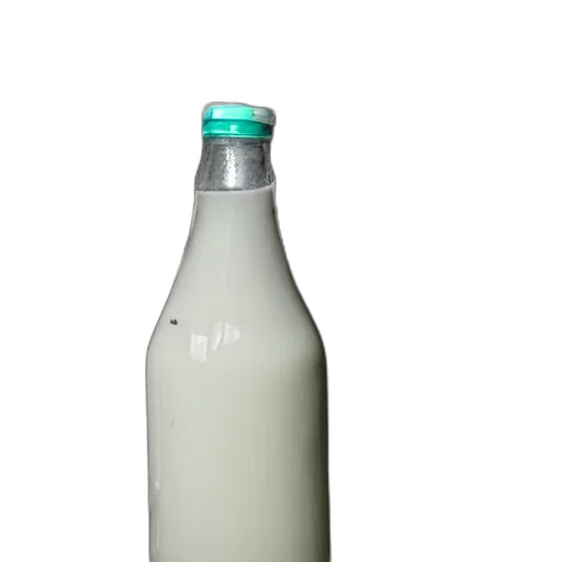 bottle, food, animal, weapon, 3d render, photorealistic, milk, inside transparent PNG cut-out