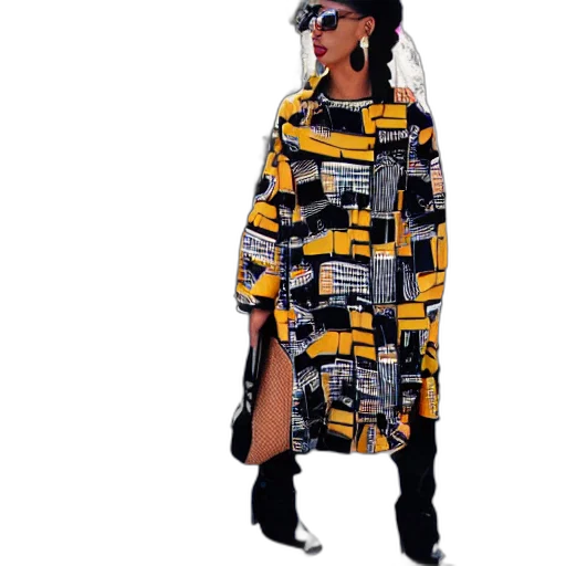 dress, jacket, cyberpunk, monochrome, dripped, out, fit transparent PNG cut-out