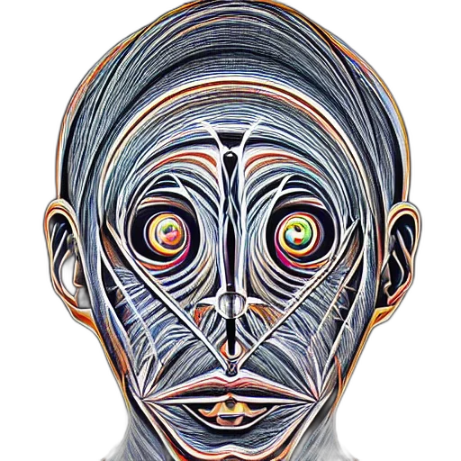 mask, face, robot, creature transparent PNG cut-out