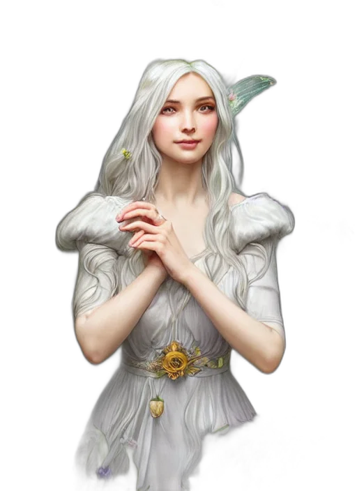 dress, dragon, staff, face transparent PNG cut-out