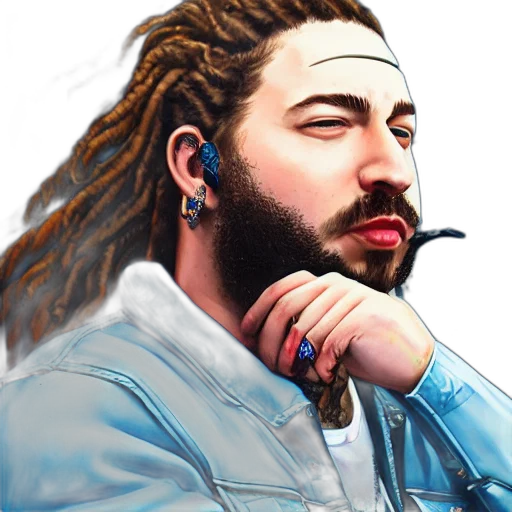 face, jacket, photorealistic, cartoon transparent PNG cut-out