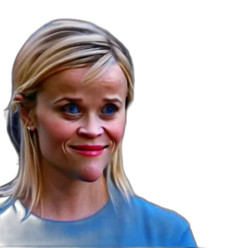 face, staff, cartoon, photorealistic, concept art, blue, reese, witherspoon transparent PNG cut-out