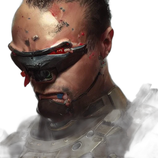 face, mask, robot, staff transparent PNG cut-out