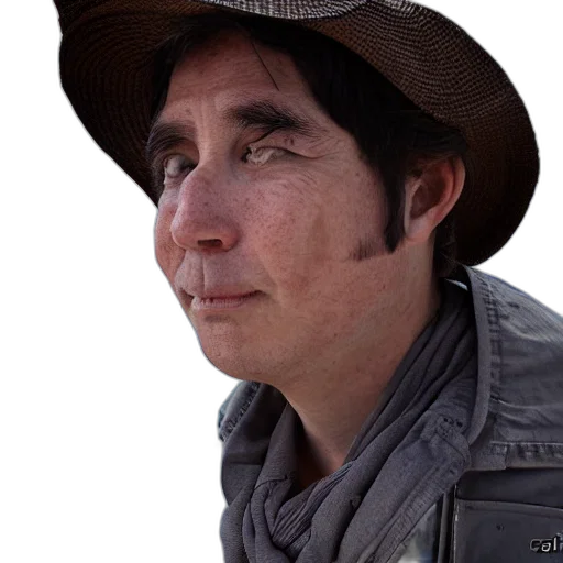 hat, face, staff, animal transparent PNG cut-out