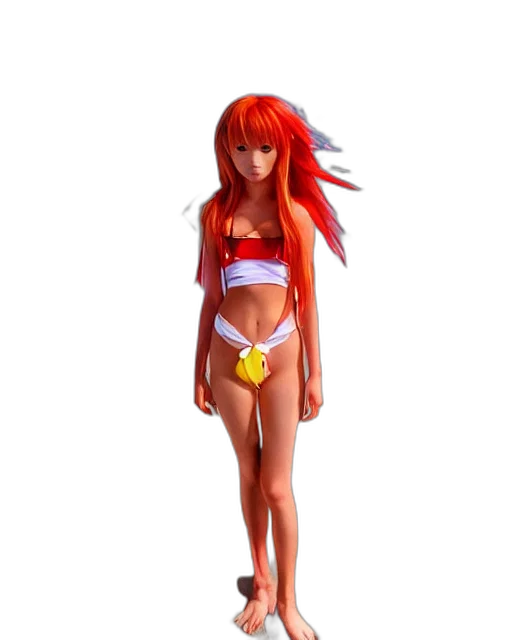 3d render, concept art, anime, cartoon transparent PNG cut-out