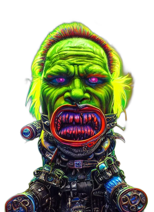 face, mask, creature, staff transparent PNG cut-out
