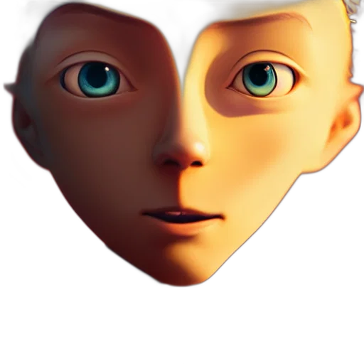 mask, face, robot, creature, 3d render, concept art, photorealistic, cartoon transparent PNG cut-out
