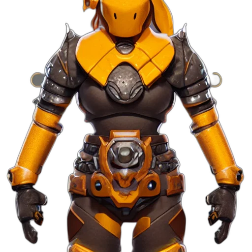 robot, concept art, 3d render, cyberpunk transparent PNG cut-out
