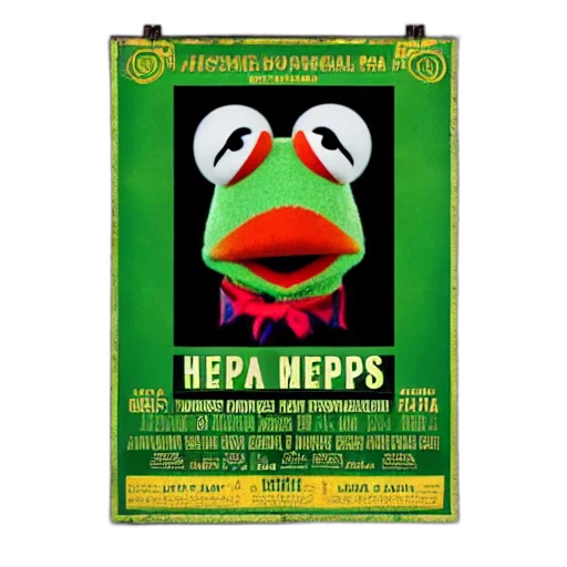 concert, poster, muppets, style transparent PNG cut-out