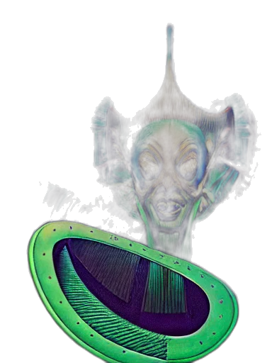 mask, creature, robot, face, concept art, 3d render, fantasy art, vaporwave transparent PNG cut-out