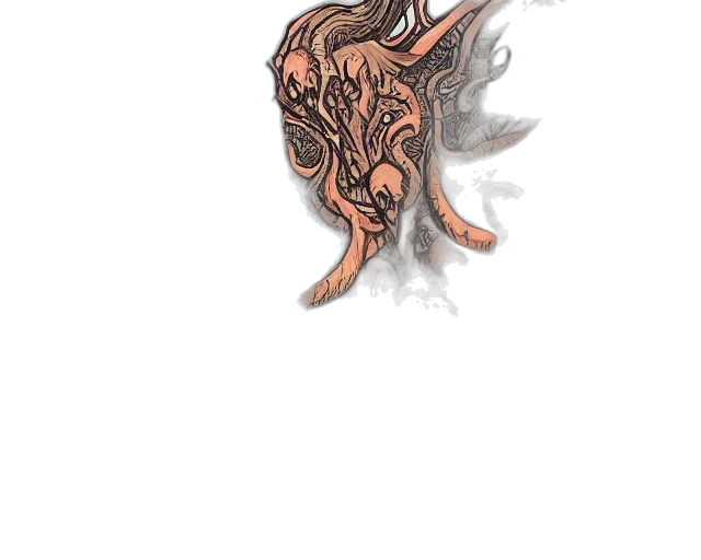 mask, dragon, hair, crown transparent PNG cut-out