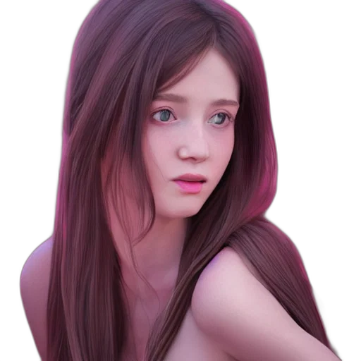 face, hair, dress, robot transparent PNG cut-out