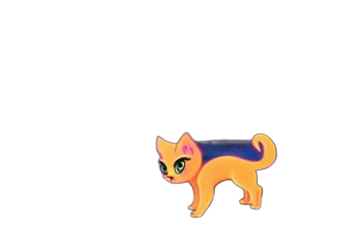 animal, creature, staff, dragon, pixel art, 3d render, cartoon, anime transparent PNG cut-out