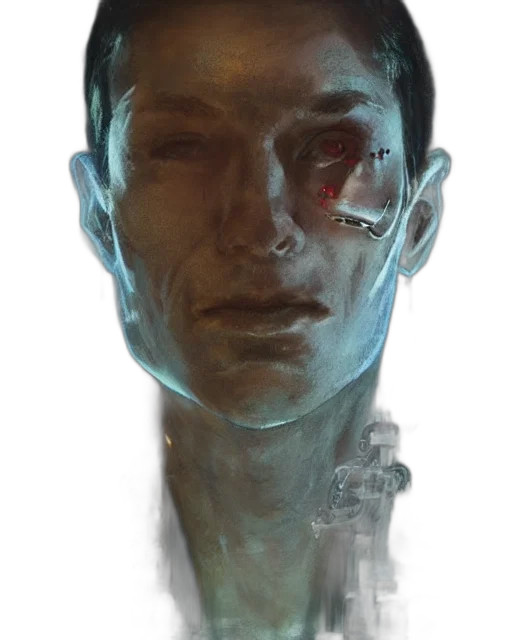 face, robot, mask, staff transparent PNG cut-out