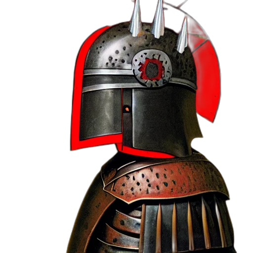 sword, weapon, crown, robot, 3d render, concept art, photorealistic, fantasy art transparent PNG cut-out