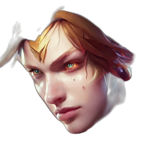 face, mask, crown, weapon, fantasy art, concept art, photorealistic, pixel art transparent PNG cut-out