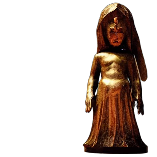 3d render, occult, toy, statue transparent PNG cut-out