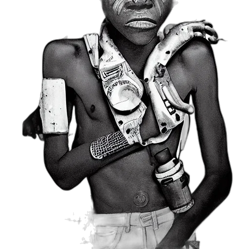 robot, mask, animal, weapon transparent PNG cut-out