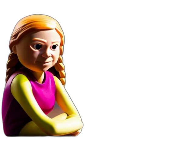face, robot, staff, 3d render, cartoon, concept art, photorealistic, greta transparent PNG cut-out