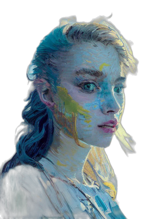 face, dragon, creature, fantasy art, concept art, photorealistic, oil painting, underwater transparent PNG cut-out