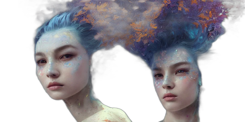 fantasy art, concept art, photorealistic, cyberpunk transparent PNG cut-out