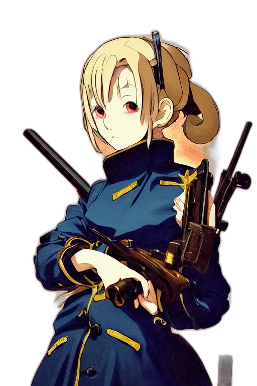 weapon, staff, sword, jacket, anime, cartoon, pixel art, concept art transparent PNG cut-out