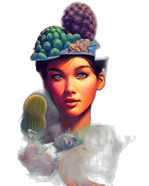 hat, crown, face, food transparent PNG cut-out
