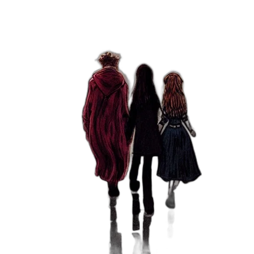 jacket, hair, staff, dress, concept art, 3d render, pixel art, fantasy art transparent PNG cut-out
