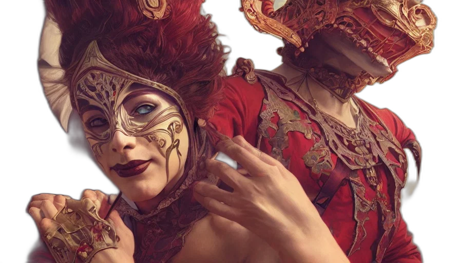 mask, concept art, photorealistic, fantasy art transparent PNG cut-out