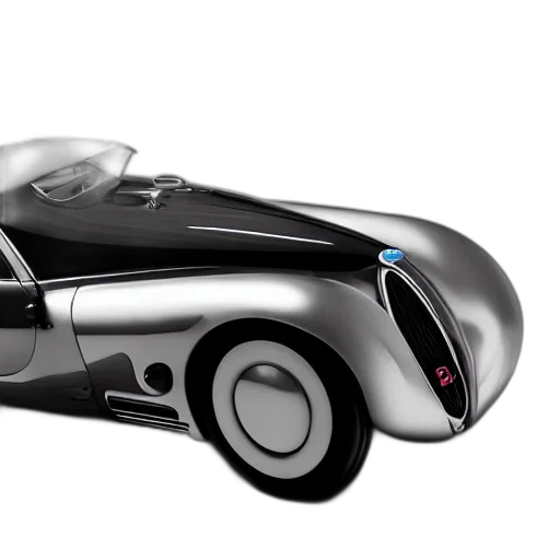 car, 3d render, photorealistic, concept art, bugatti, type, atlantic, concept transparent PNG cut-out