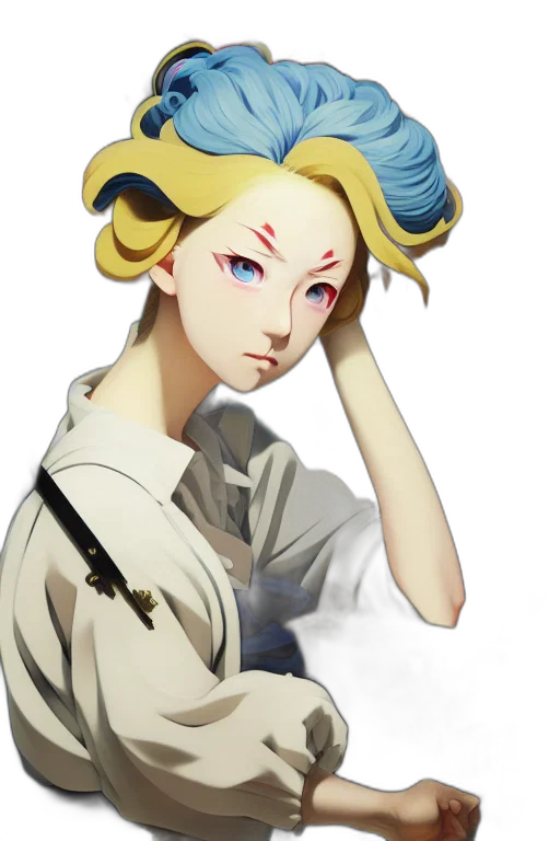 staff, crown, face, mask transparent PNG cut-out
