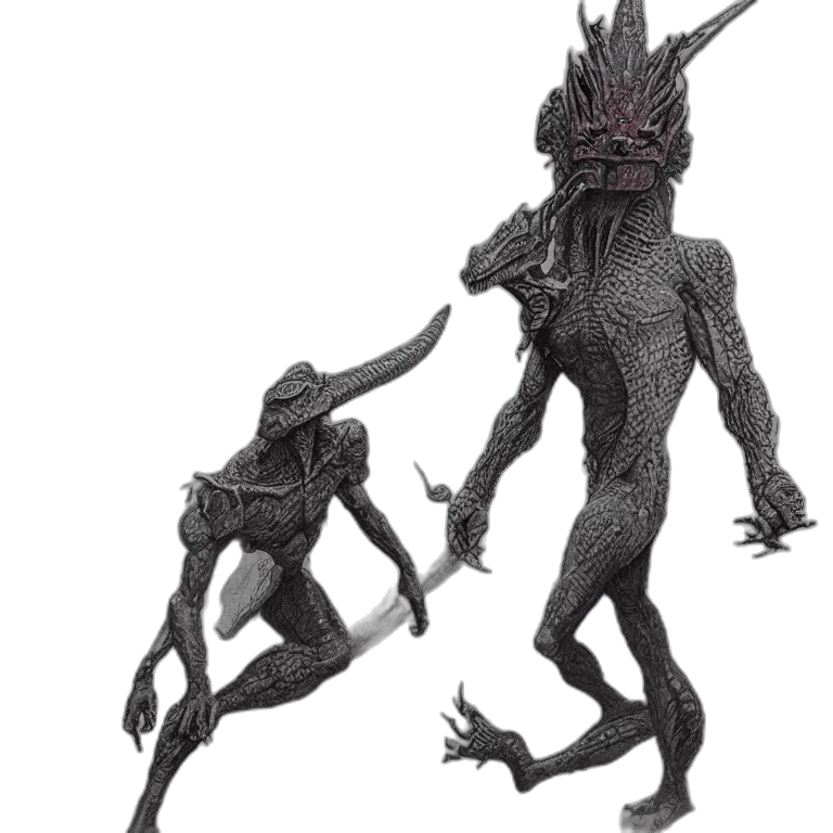 creature, staff, dragon, mask transparent PNG cut-out