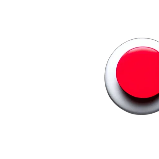 robot, 3d render, red, monochrome transparent PNG cut-out