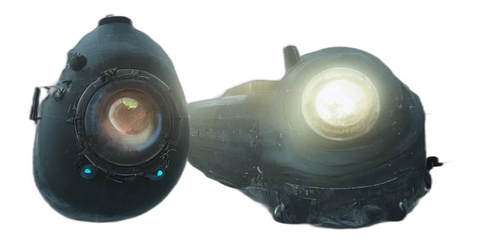weapon, robot, mask, shoes, concept art, 3d render, photorealistic, outer space transparent PNG cut-out