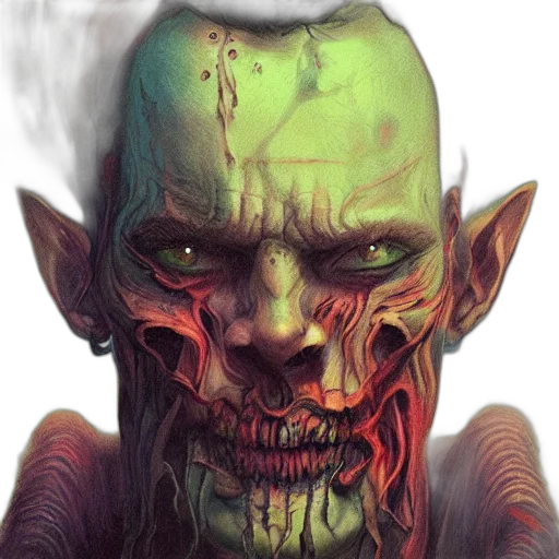face, mask, creature, concept art transparent PNG cut-out